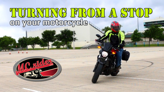 How to turn from a stop