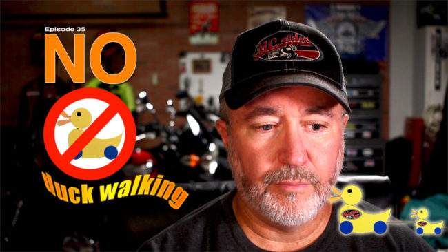 How to ride a motorcycle at slow speed