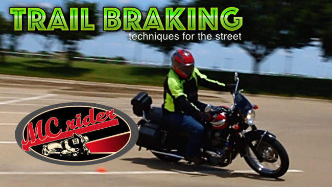 How to use trail braking on a motorcycle