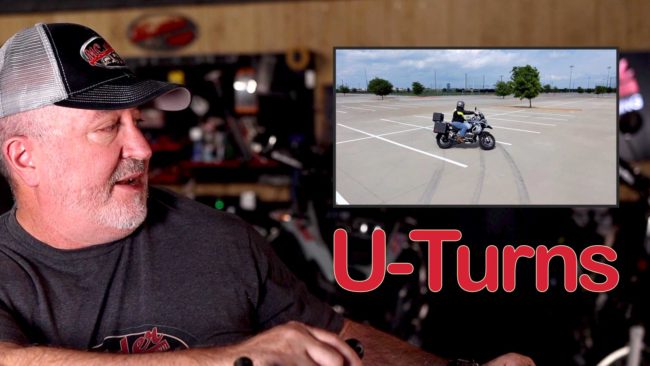 how to perform a u turn on a motorcycle