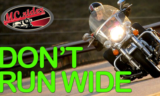 Why motorcycle riders crash in corners