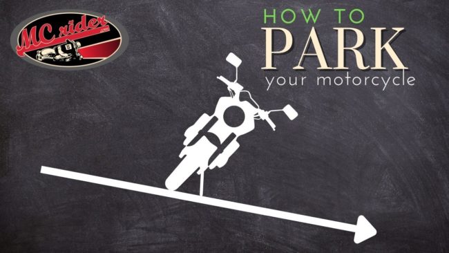 Tips for parking a motorcycle