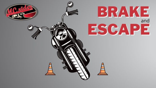 Brake and Escape Motorcycle drill