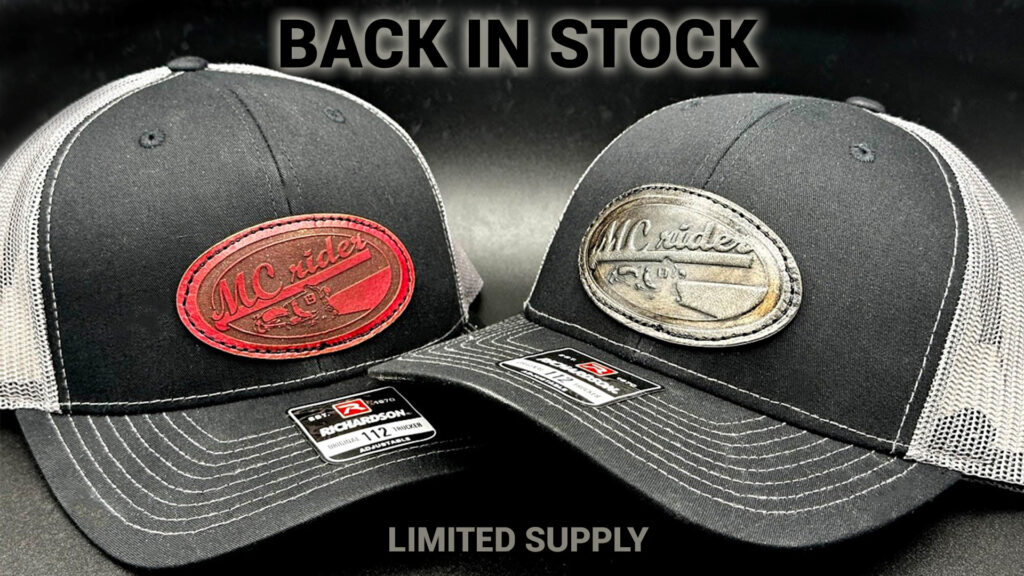 MCrider Leather Patch Hats