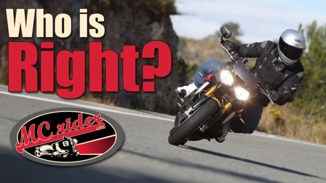 Trail braking vs slow look press and roll