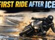 Riding a motorcycle after snow and ice
